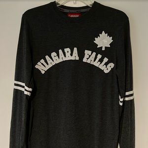 Canada Athletics Niagara Falls Embroidered Long Sleeve Tee Men’s Small Women’s M
